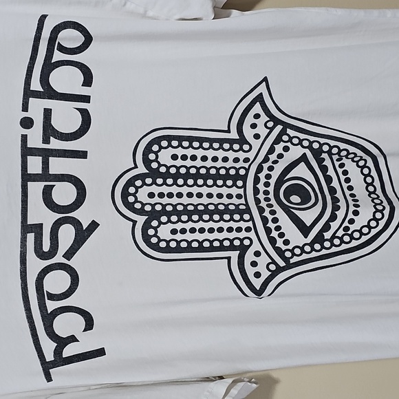 Moschino White and Black Graphic Tee - Picture 2 of 10